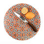 ‘Orange Fox Flower’ Retro Chopping Board, thumbnail 4 of 7