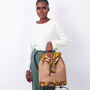 Women's Minimal African Print Backpack, thumbnail 2 of 7