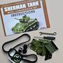 Sherman Tank Metal Construction Set, thumbnail 1 of 4