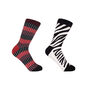 Chord Red And Zebra Black Women's Socks Bundle, thumbnail 1 of 6