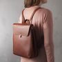 Womens Colorway Genuine Leather Backpack, thumbnail 12 of 12