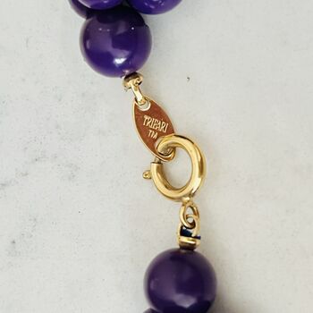 Original Vintage 1980s Purple Bauble Necklace, 2 of 6