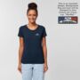Custom Ski Resort 100% Organic Cotton Women's T Shirt, thumbnail 6 of 8