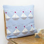 Personalised Knitted Boats Cushion, thumbnail 2 of 4