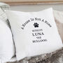 Personalised Dog Pawprint Cushion, thumbnail 4 of 6