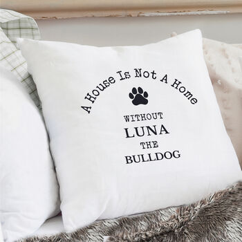 Personalised Dog Pawprint Cushion, 4 of 6