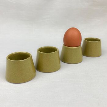 Fair Trade Minimalist Stoneware Conical Eggcup Saki Cup, 11 of 12