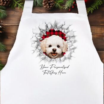 Personalised Christmas Bichon Frise Break Through, 4 of 10