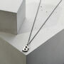 Men's Silver Initial Necklace, thumbnail 4 of 6