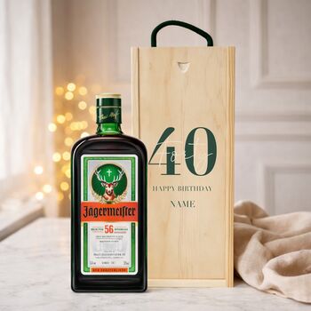 Personalised 40th Birthday Aperitif Gift Set With Custom Lid, 3 of 11