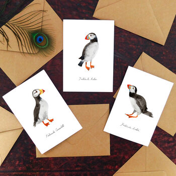 Common Puffin Print A6 Greetings Card, 5 of 8