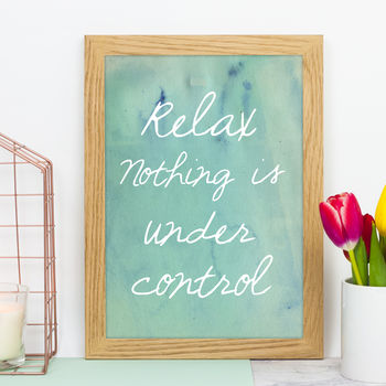 Relax Quote Print, 6 of 6