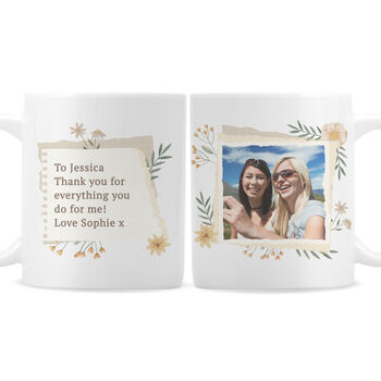 Personalised Wildflowers Photo Mug, 5 of 5