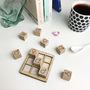 Personalised Wooden Travel Noughts And Crosses Game, thumbnail 2 of 6