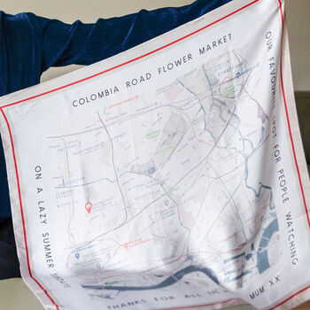 'This Is How We Started' Vintage Map Scarf, 2 of 11