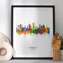 Plymouth Skyline Portrait Print And Box Canvas, thumbnail 1 of 5