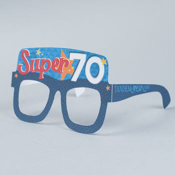 70th Birthday Card Glasses For Him, 3 of 3