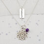 Crown Chakra Necklace In Gold Or Silver, thumbnail 1 of 7