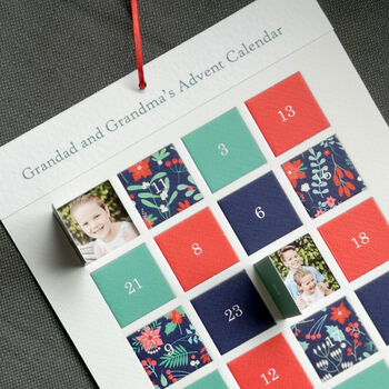 Personalised Photo Advent Calendar For Grandparents, 2 of 6