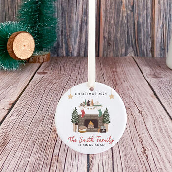 Christmas Ornament With Family Name And Address, 6 of 7