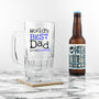 Personalised World's Best Dad Glass Tankard, thumbnail 5 of 5