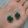 Green Aventurine Sterling Silver Earrings, thumbnail 3 of 6