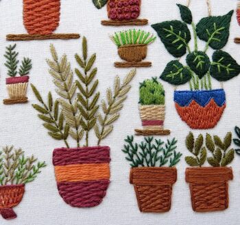 Plantopia Hand Embroidery Kit, 5 of 12