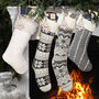 Personalised Chunky Knit Christmas Stocking, thumbnail 1 of 3
