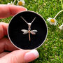 Sterling Silver Dragonfly Necklace In A Gift Tin, thumbnail 1 of 11