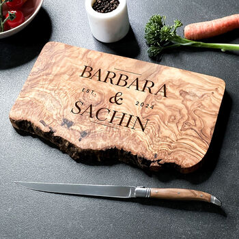 Personalised Cheeseboard For Couples, 4 of 11