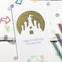 Personalised Princess Castle Glitter Cut Out Card, thumbnail 1 of 2