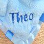 Personalised Blue Bunny Comforter For Baby, thumbnail 5 of 8