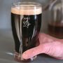 Personalised 21st Birthday Gift Star Pint Glass, thumbnail 2 of 7