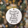 Merry Christmas To The Bestest Mummy Ceramic Keepsake, thumbnail 1 of 3