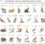 Woodland Wedding Animal Seating Plan, thumbnail 5 of 8