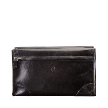 Large Men's Leather Toiletry Bag With Base 'Tanta', 4 of 11