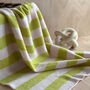 Personalised Cashmere Bold Striped Baby Blanket, thumbnail 4 of 7