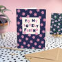 To My Friend Pink Flower Pattern Card, thumbnail 1 of 3