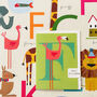 Mini F For Flamingo Card, thumbnail 3 of 5