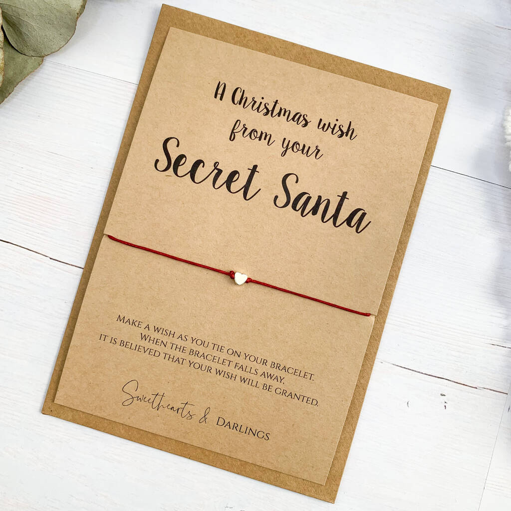 secret santa wish bracelet