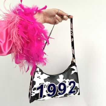 Personalised Cow Or Zebra Print Shoulder Bag, 2 of 5