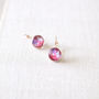 Pink And Magenta Galaxy Earrings, thumbnail 6 of 7