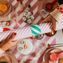 Pink Christmas Candy Stripe Wrapping Paper, thumbnail 2 of 4