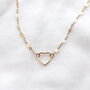 14k Gold Filled Heart Necklace, thumbnail 1 of 3