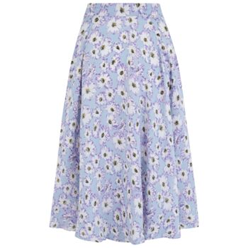 Isabelle Skirt In Daisy Print Vintage 1940s Style, 2 of 3