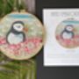 Puffin Luxury Hand Embroidery Kit For Beginners, thumbnail 8 of 9