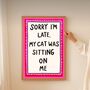 Funny Cat Print, thumbnail 1 of 6
