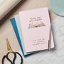 Personalised Thank You Teacher Gold Foil Notebook, thumbnail 2 of 3
