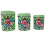 Hand Painted Tea Coffee Sugar Canister Trio, thumbnail 4 of 8