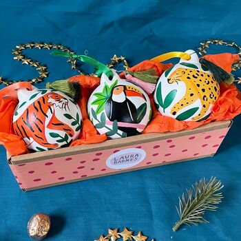 Toucan In The Jungle Christmas Ceramic Bauble, 7 of 8